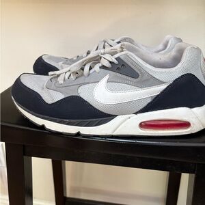 Nike Gray and White Air Max Sneakers Men’s 12